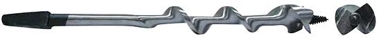 auger bit - side and front view
