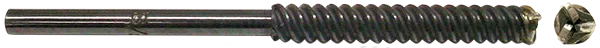 core drill - side and front view