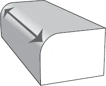 corner rounding cross section