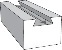 dovetail cross section