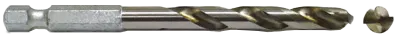 hex shank drill - top and side view