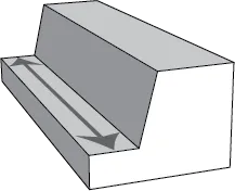 tapered flute cross section