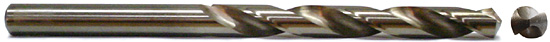 taper length drill - side and front view